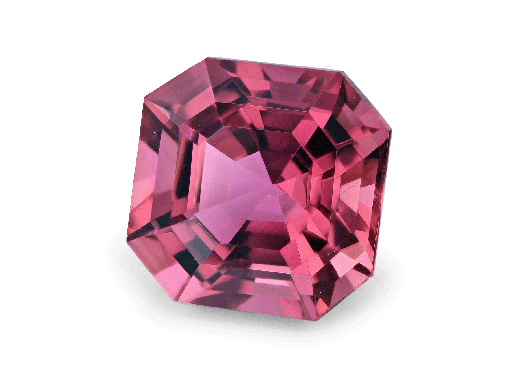 [TUX3381] Tourmaline 10.5mm Square Emerald Cut Pink