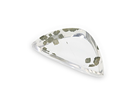 [QZX3561] Marcasite in Quartz 23x12mm Triangle