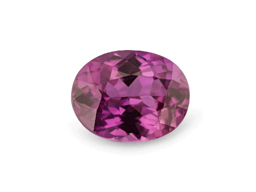[KX3291] Pink Sapphire 6.15x4.75mm Oval Strong Purple/Pink