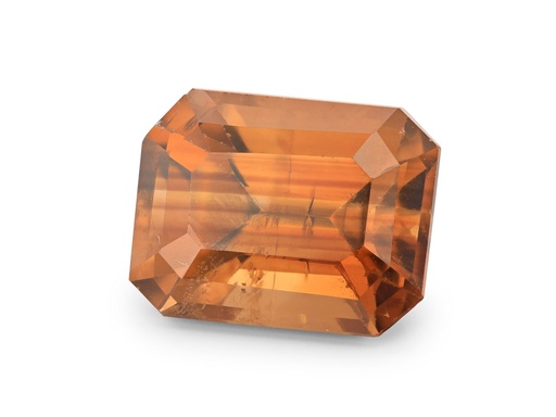 [ZIRCX3134] Red Orange Zircon 8.5x6.5mm Emerald Cut