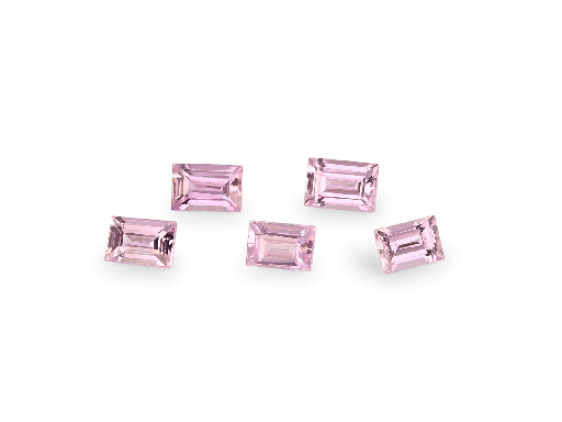 [KB20302] Pink Sapphire 3x2mm Baguette Light Pink 