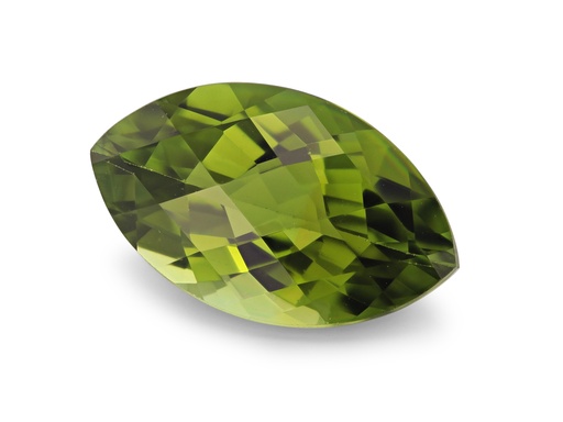 [TUX3696] Green Tourmaline 13.4x8mm Marquise Chequerboard