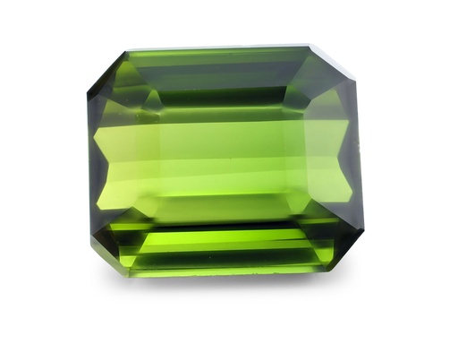 [TUX3714] Tourmaline 8.1x6.9mm Emerald Cut Green