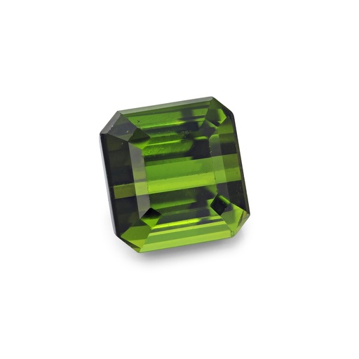 [TUX3716] Tourmaline 7.2x6.95mm Square Emerald Cut Green