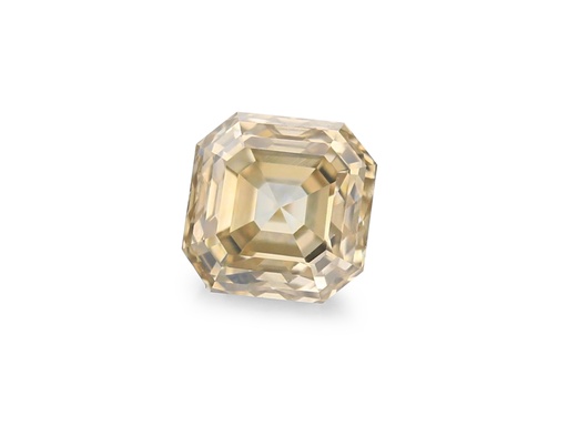 [DIAX3385] Light Champagne Diamond 4.1x4mm Emerald Cut