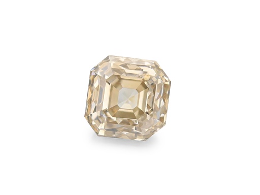 [DIAX3387] Light Champagne Diamond 4.00mm Square Emerald Cut