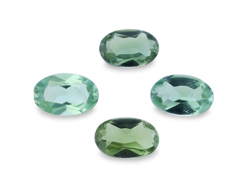 [TUS3022] Green Tourmaline 5x3mm Oval Set of 4pcs