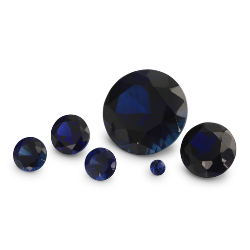Synthetic Corundum (Blue Sapphire) - Round