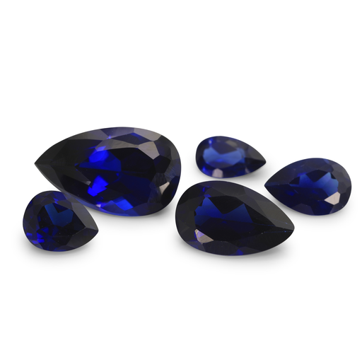 Synthetic Corundum (Blue Sapphire) - Pear Shape
