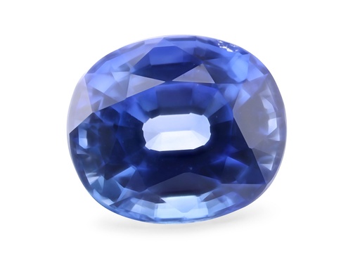 [SCX3534] Ceylon Sapphire 6.4x5.5mm Oval Mid Blue