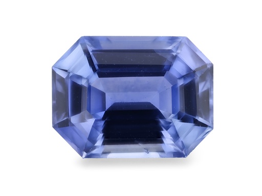 [SCX3566] Ceylon Sapphire 7.4x5.4mm Emerald Cut Blue