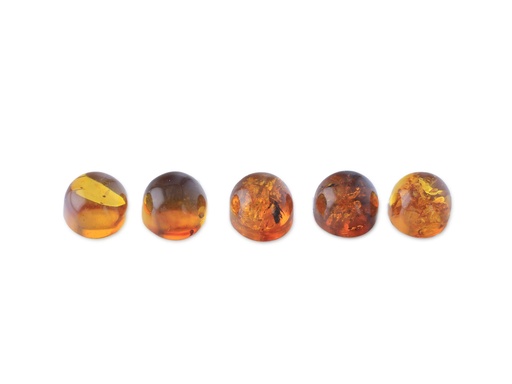 [AMBCR04] Amber 4.00mm Round Cabochon