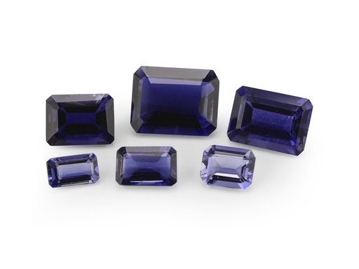 [WE0504] Iolite 5x4mm Emerald Cut 