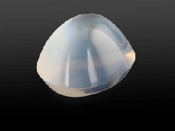 [MSX3003] Moonstone White 8.5x7.3mm Oval Bullet 