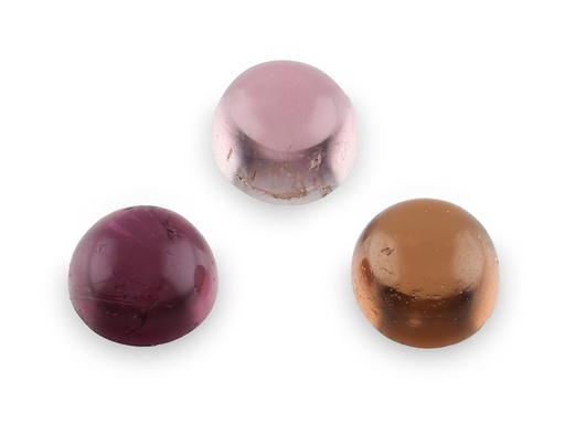 [TUKCR02] Pink Tourmaline 2.00mm Round Cabochon