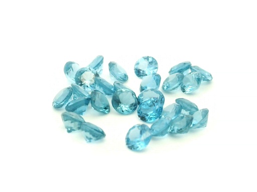 [UBZSR-0575] Synthetic Spinel 5.75mm Round Zircon Blue