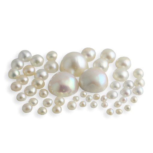 [JSN0325035] Natural Half Seed Pearls 3.25-3.50mm Round