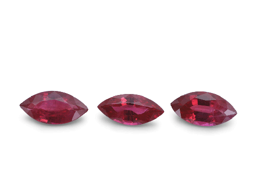 [RM10603R] Ruby 6x3mm Marquise Good Red