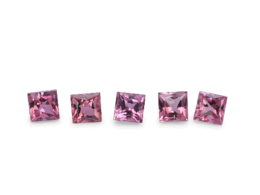 [TUKQP0275] Pink Tourmaline 2.75mm Princess Cut