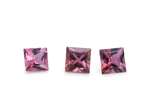 [TUKQP04] Pink Tourmaline 4.00mm Princess Cut