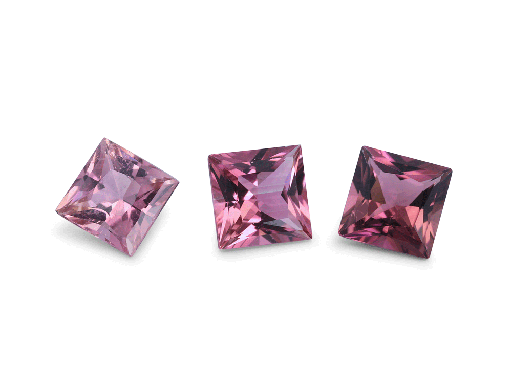 [TUKQP045] Pink Tourmaline 4.50mm Princess Cut
