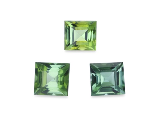 [TUGQ045] Green Tourmaline 4.50mm Carre Cut