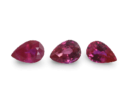 [RP10604P] Ruby 6x4mm Pear Shape Good Pink Red 
