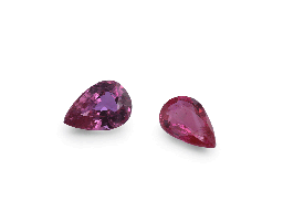 [RP20604P] Ruby 6x4mm Pear Shape Mid Pink Red 