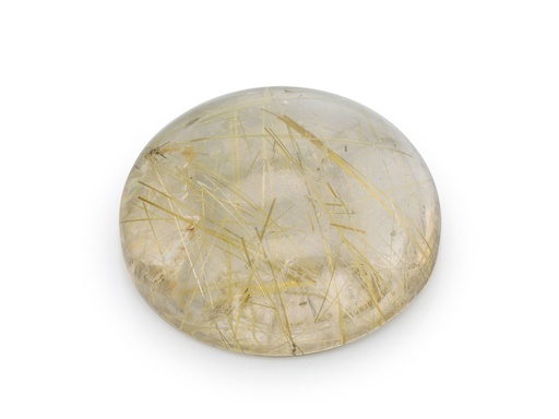 [QZCR-14] Quartz Rutilated 14mm Round Cabochon