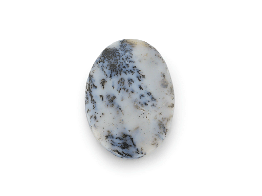 [ORNX11115] Dendritic Agate 28x20mm Oval Cabochon 