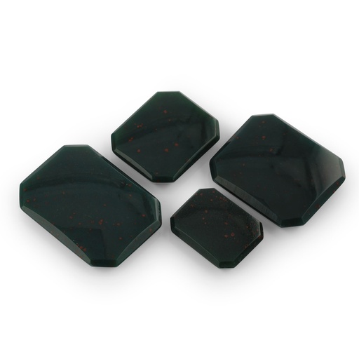 [BLOOJ20008] Bloodstone 8x6.5mm Emerald Cut Buff Top