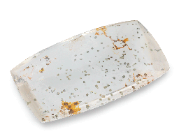 [ORNX20122] Quartz "w" Pyrite 40x28mm Cushion Buff-Top 