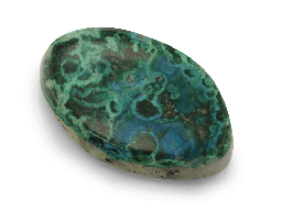 [ORNX3046] Azurite Malachite Chrysocolla 20x15mm Oval  21.61cts