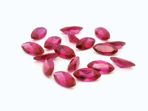 [RSPM-0402] Synthetic Ruby Dark Pink 4x2mm Marquise