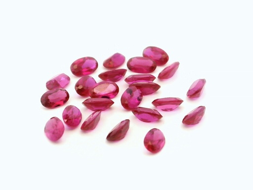 [RSPV-0503] Synthetic Ruby Dark Pink 5x3mm Oval