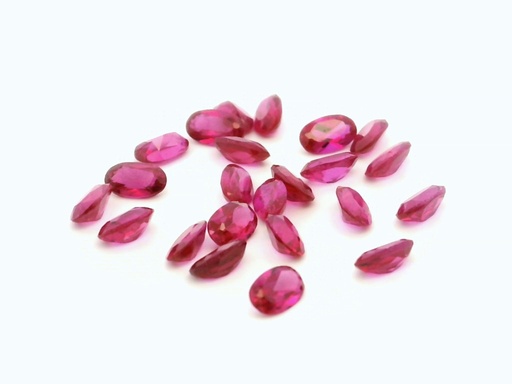 [RSPV-0504] Synthetic Ruby Dark Pink 5x4mm Oval
