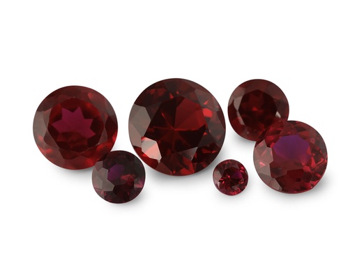 [RSDR-16] Synthetic Ruby 16mm Round Dark Red