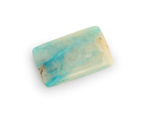 [ORNX3238] Chrysocolla Copper Quartz 25x15mm Rectangle