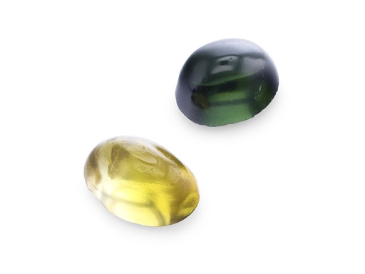 [TUJ10081] Green Tourmaline 3x2mm Oval Cabochon 