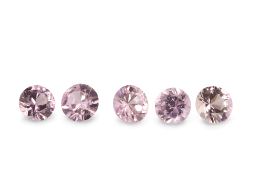 [KR0325A] Pink Sapphire 3.25mm Round Light