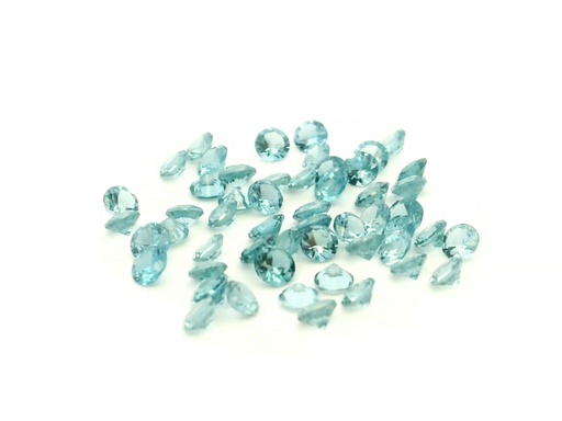[UBZSR-025] Synthetic Spinel 2.50mm Round Zircon Blue