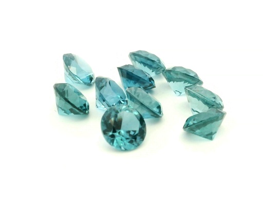 [UBZSR-06] Synthetic Spinel 6.00mm Round Zircon Blue