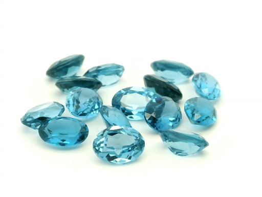 [UBZSV-0705] Synthetic Spinel 7x5mm Oval Zircon Blue