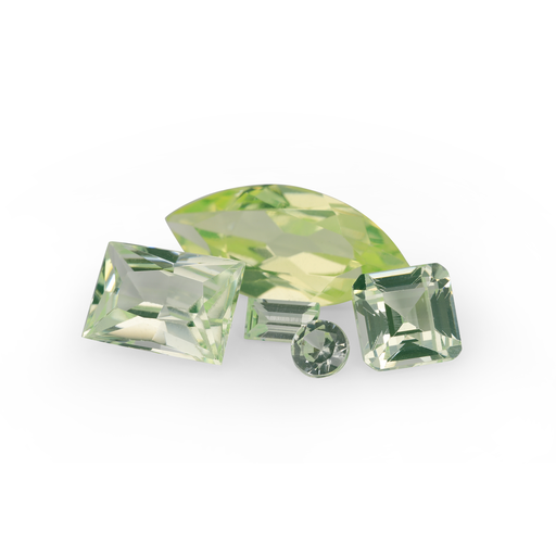 [USPJ1016] Synthetic Peridot Spinel 4mm Square Emerald Cut Swiss