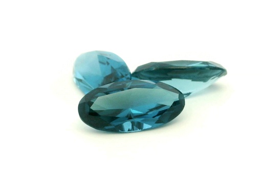 [UBZSV-15075] Synthetic Spinel 15x7.5mm Oval Zircon Blue