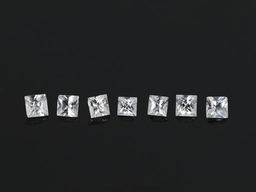 [SCWQP0175] White Sapphire 1.75mm Princess Cut