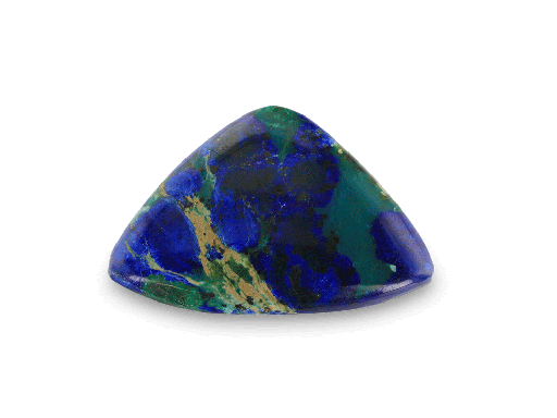 [ORNX3325] Bisbee Azurite & Malachite 24.5x16mm Triangle 