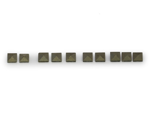 [MPQ17] Marcasite Polished 1.70mm Square PKT 10pcs