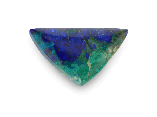 [ORNX3355] Bisbee Azurite & Malachite 33.5x20mm Triangle 