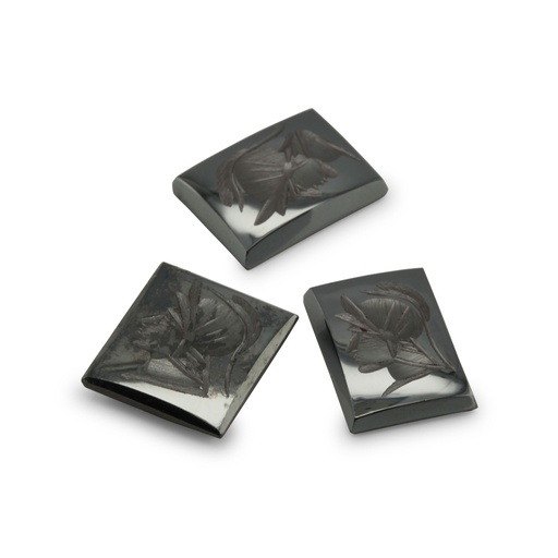 [HAJ20043] Haematite 14x10mm Rectangle Intaglio SB 